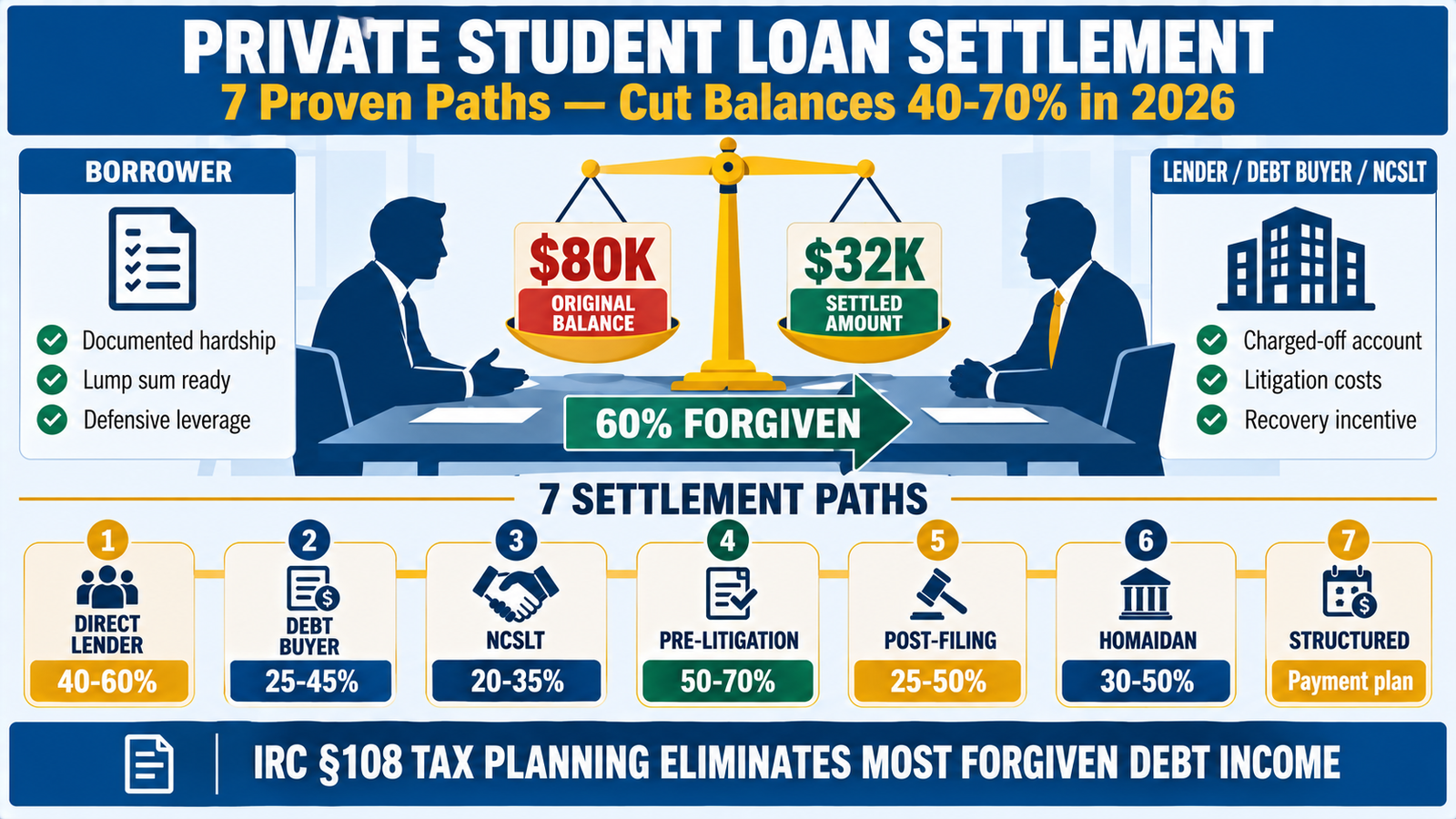 Private Student loan debt Relief - private student loan settlement